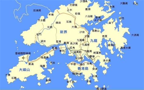 香港東北方向地區 一帆風順圖